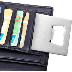 Abrebotellas de acero inoxidable para tarjetas de crédito, 12 Uds., grabado con láser, suministros promocionales para fiestas, 2025 - Product Image 5