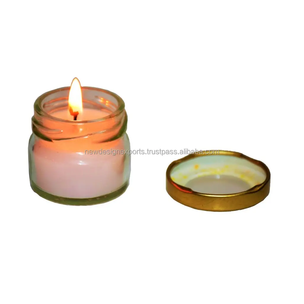 Mini Travel Jar Candle 30 gramm pro Set mit 6 Stück weißen Duft kerzen