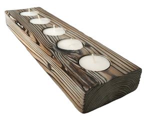 Bocal à bougie fait main en gros cubique LOGO personnalisé avec décoration de maison en bois bocal à bougie centres de table et décorations de mariage - Product Image 6