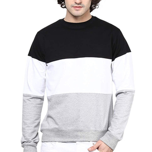 เสื้อสเวตเชิ้ตคอกลมสีดำ ขาว เทา แบบยูนิเซ็กซ์ ผ้าฝ้ายฟลีซ 100% แขนยาว สวมใส่สบาย ทรงปกติ ระบายอากาศได้ดี สไตล์ฮิปฮอป - Product Image 1