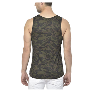 Servicio OEM, Camiseta sin Mangas Personalizada para Hombre, Camisetas Deportivas Transpirables de Algodón/Bambú con Bolsillos, Alta Calidad para Fitness y Fisicoculturismo - Product Image 4