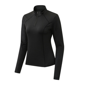 Cotton <b>Long</b> Sleeve Zip Up <b>Shirt</b> OEM ODM Service <b>Women's</b> Front Zipper <b>Long</b> Sleeve <b>Shirt</b> Full Sleeve Zip Up <b>Shirt</b> - Product Image 3