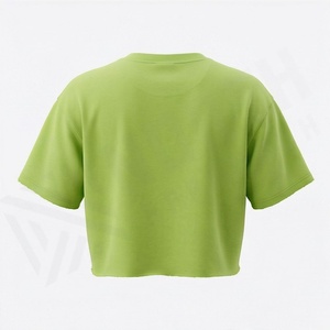 Customized Logo Long Sleeve <b>T</b>-<b>Shirt</b> Crop Tops For Women Cotton Scoop Neck Basic Slim <b>Fitted</b> <b>Cropped</b> Tee <b>Shirts</b> Fashionable Top - Product Image 2