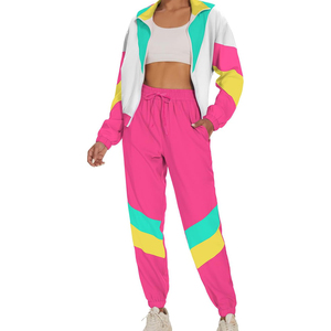 Conjunto Deportivo de Mujer con Bloques de Color, Pantalones Deportivos de Secado Rápido y Ligeros hasta el Tobillo con Bolsillos Laterales - Product Image 2
