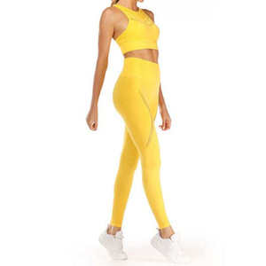 Conjunto de Yoga para Mujer, 2 Piezas, Ropa Deportiva, Cintura Elástica, Diseño Personalizado, Conjuntos de Yoga Reversibles - Product Image 4