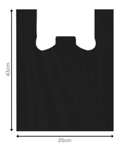 Bolsas de Compra Negras LOCO Fit de 20x37 cm con Característica de Seguridad, Duraderas para Alimentos, Frutas y Comestibles - Product Image 2