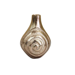 Décoration d'intérieur, vase à fleurs en métal de haute qualité, design luxueux en or martelé, pour table, mur et décoration de salon - Product Image 3