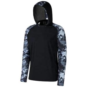 Chemise à manches longues pour homme, à capuche, imprimé camouflage, en polyester, respirante, manches longues, pour toutes les saisons - Product Image 5