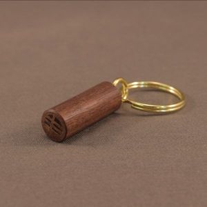 Porte-clés en bois naturel non fini, personnalisés, gravés au laser, en vrac, à prix abordable - Product Image 5