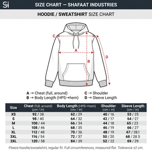 Hoodie Homme Extralarge Court Respirant avec Poches 500 GSM en Coton Biologique Recyclé Molleton Bouclé Ripstop Grid-Stop - Product Image 6