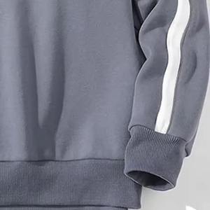 Maßgeschneidertes Damen AK Alpha Oversized Sweatshirt Blau mit individuellem Buchstabendruck aus Baumwolle, langärmlig, gerippter Kragen, College-Top - Product Image 4