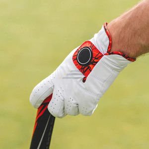 Vente flash - Gants de golf en cuir véritable antidérapants et durables avec impression par sublimation - Logo de marque personnalisé - Product Image 3