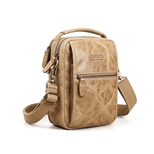 <b>Men's</b> Winter Luxury High Quality Vintage Green Genuine Leather Small <b>Messenger</b> <b>Bag</b> Crossbody Shoulder Outdoor <b>Bags</b> - Product Image 4