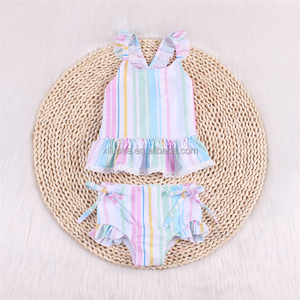 <span class=keywords><strong>ราคา</strong></span>โรงงานเด็กวัยหัดเดินกลับข้ามลูกไม้ Beachwear สไตล์ใหม่น่ารักสาวสองชิ้นชุดว่ายน้ําฤดูร้อนชุดว่ายน้ําชายหาด - Product Image 6