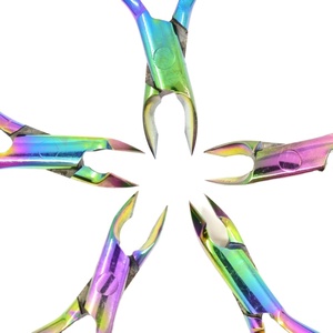 Pince à cuticules ciseaux de manucure pour ongles coupe-cuticules tondeuse dissolvant de peau morte pédicure outils de coupe en acier inoxydable - Product Image 2