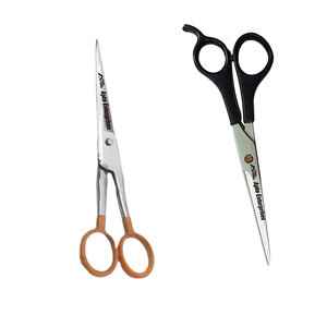 Coffret de 2 ciseaux de coiffure Barber & Beauty Salon, noir et marron, multi-usages, essentiels, par Apto Enterprises - Product Image 4