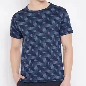 เสื้อยืดสตรีทแวร์ผ้าเจอร์ซีย์เนื้อหนัก 100% คอตตอน คุณภาพสูง สไตล์วินเทจ ล้างสีแล้ว สำหรับผู้ชาย พร้อมโลโก้แบบกำหนดเอง - Product Image 1