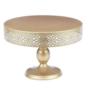 Support de présentation de gâteaux en aluminium métallique de style moderne pour la décoration de table de dessert et de mariage - Product Image 2