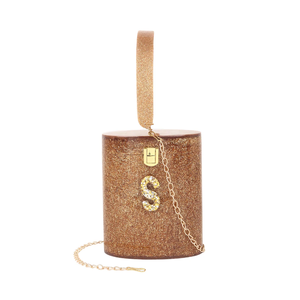 Bolso de Mano de Resina de Diseño Ovalado, Estilo Indio de Lujo, Color Personalizado con Diseño Brillante, Bolsos de Hombro de Resina para Mujer, Artesanía en Resina - Product Image 6