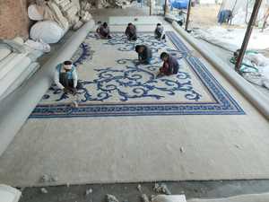 Tapis tuftés à la main pour salons modernes, tapis en laine tuftés à la main d'Inde, tapis de sol - Product Image 4