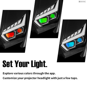 Phare avant LED blanc naturel AJLIGHT DESIGN TAIWAN de qualité supérieure, éclairage diurne à 4 yeux, mise à niveau pour moto Cygnusx - Product Image 4