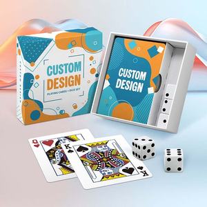 Custom Paper Playing Card and 5 Standard Plastic <b>Dice</b> Set - Product Image 2