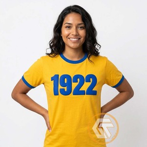 เสื้อยืดลำลองผู้หญิง GREEK TREASURES Sigma Gamma Rho Sorority ผ้าฝ้ายเจอร์ซีย์ 100% คอกลม ระบายอากาศได้ดี ป้องกันรังสียูวี - Product Image 1