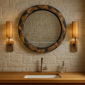 Espejo de pared de resina duradera más vendido, perfecto para tocador de baño o estación de maquillaje, disponible a precio de exportación - Product Image 3