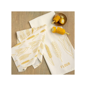 Does Not Touch the Oil Clean Without Leaving a MarkCotton <b>Kitchen</b> Towel With Corn Pattern Printed Rectangle Eco Friendly Rags - Product Image 1