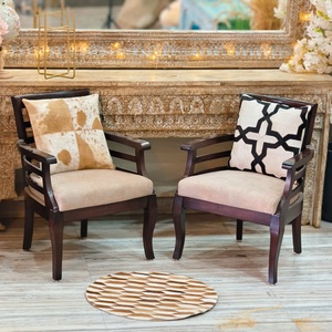 Faux Fur Decorative Pillow Cover <b>Square</b> Brown White Spots Luxury Fashionable Accent Cushion - Product Image 2