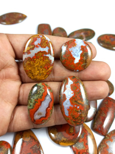 Seam Agate Loose Gemstones Exporter Natural Cabochons Faceted Stones Crystal Minerals Wholesale Bulk Supply - Product Image 5