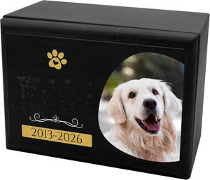 Hot Selling Modern American Style Natural Wood Cat Dog Ashes <b>Memorial</b> Urn Photo <b>Frame</b> Urns - Product Image 4