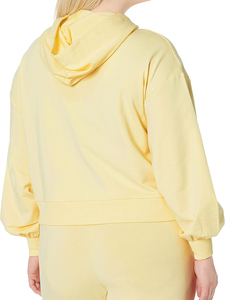 Sudadera con Capucha para Mujer, Manga Larga, Color Sólido, Tejida, Informal, para Invierno, Impermeable, Ecológica, Poliéster/Algodón - Product Image 5