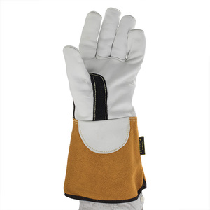 Gants de soudage en cuir durables, protection de sécurité, résistance à la chaleur, imperméables, antidérapants, sans silicone, sans poudre, personnalisables - Product Image 6