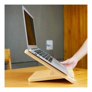 Support d'ordinateur portable en bois écologique 2026, le plus vendu, trépied de table portable et réglable pour le bureau et la maison - Product Image 3