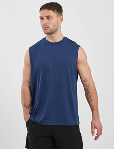Summer Fitness Sports <b>Tank</b> <b>Top</b> Men Breathable <b>Loose</b> Mesh Training Sleeveless T-shirt Quick Drying vest male Fitness Clothing - Product Image 3