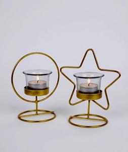 Ornements de Noël suspendus en métal doré, faits à la main, écologiques, finition brillante, forme personnalisée, pour l'intérieur, par Lavie Creations - Product Image 4