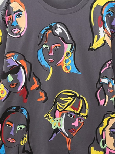 Camiseta de Manga Corta de Algodón para Mujer, Ropa Casual de Moda, Logotipo Personalizado, Proveedor Mayorista, Ropa de Alta Calidad de Marca - Product Image 5