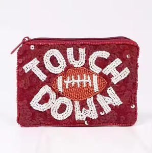 Pochette à monnaie artisanale haut de gamme en perles pour accessoires élégants, sac à monnaie brodé de perles fantaisie pour les passionnés de mode - Product Image 2