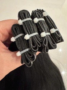 Extensiones de Cabello Humano Virgen Remy Liso Sedoso Negro Jet Más Vendidas para Estilismo Profesional de Salón en Oferta - Product Image 2