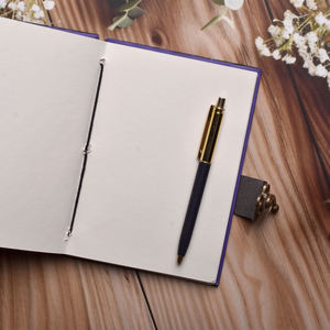 A5 Fantasy Theme Handmade Journal | Eco Friendly Hardcover <b>Lock</b> <b>Diary</b> Notebook with Fun Character Art Sketch <b>Diary</b> Writing Pad - Product Image 5