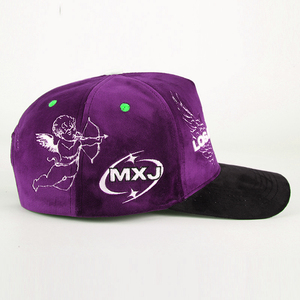 Gorras Trucker Deportivas de 5 Paneles de Gamuza Personalizadas de Alta Calidad con Logotipo, Gorras de Béisbol de Terciopelo Bordadas al por Mayor - Product Image 4