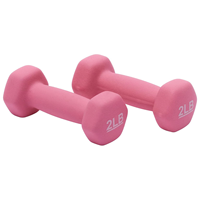 Haltères en néoprène personnalisés équipement d'exercice de fitness sans poids en fonte avec emballage de sac réglable en PVC avec logo personnalisé