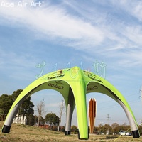 Tienda de campaña al aire libre para refugio de coches, toldo de cúpula sellado inflable para eventos y promociones, tienda de araña inflable