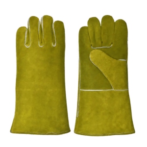 Guantes de Soldador de Cuero Vacuno de Alta Resistencia y Larga Duración, Guantes de Trabajo de Seguridad Industrial con Propiedades Ignífugas - Product Image 6