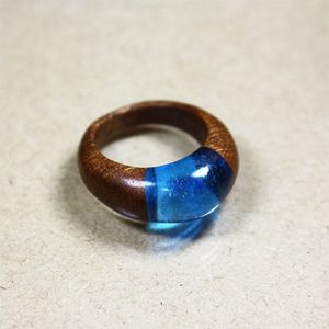 Anillo de Dedo de Madera y Resina Hecho a Mano, Joyería Única con Acabado Impresionante para Regalos - Product Image 6