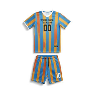 Ensemble de maillot de football unisexe pour compétition et entraînement, été, séchage rapide, respirant, antibactérien, 100% polyester, manches courtes, sport - Product Image 6