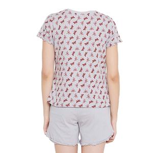 Conjunto de 2 Piezas para Mujer, Verano, Color Sólido, Alta Calidad, Ropa Casual, Camiseta de Manga Corta y Pantalones Cortos, Estilo Urbano, Spandex/Poliéster - Product Image 4