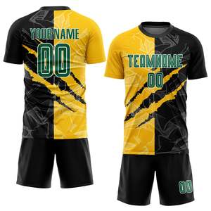 Ensemble Maillot et Short de Football Personnalisé à Impression Numérique, Qualité Supérieure, 100% Polyester, Séchage Rapide, pour Entraînement d'Équipe Professionnelle - Product Image 1
