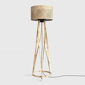 Fournisseur de lampes sur pied en bambou tressé à la main, prix compétitif, haute qualité, style moderne. - Product Image 5